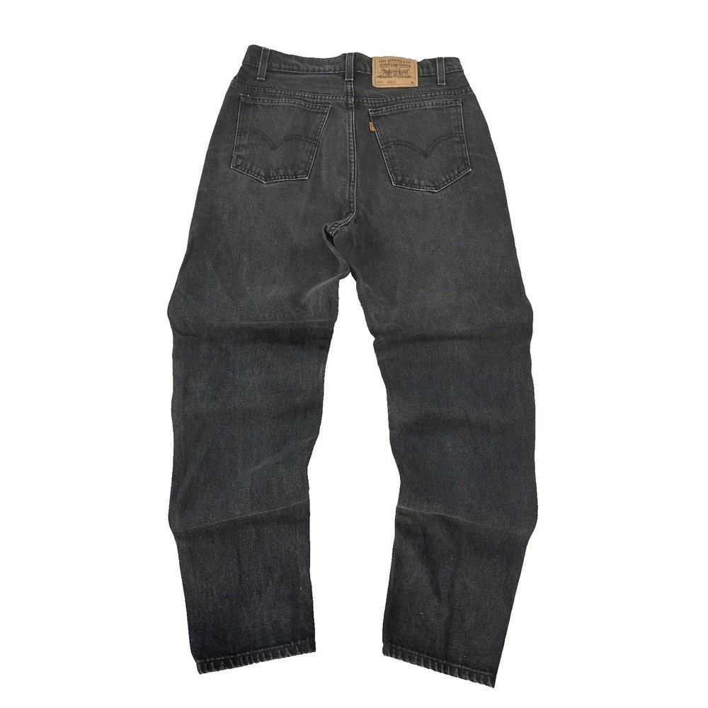 VTG Levi's 921 Jeans Womens 14 Gray Charcoal Wash Tapered Fit High Rise Denim